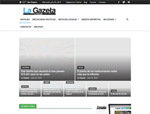 Tablet Screenshot of lagazetamarchiquita.com.ar